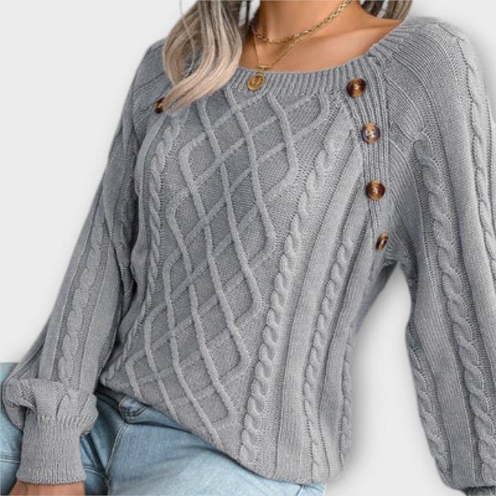 Sweater with Buttons
