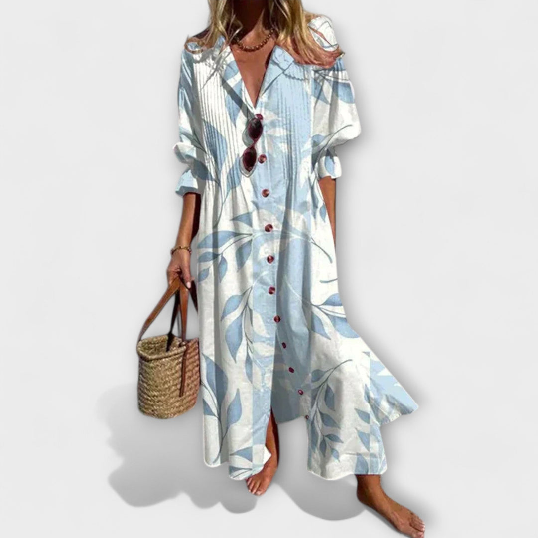Lila - Flattering Tummy Cover Maxi Dress