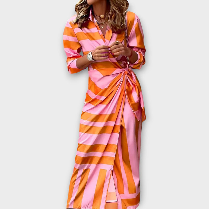 Amalia – Wrap Dress with Print
