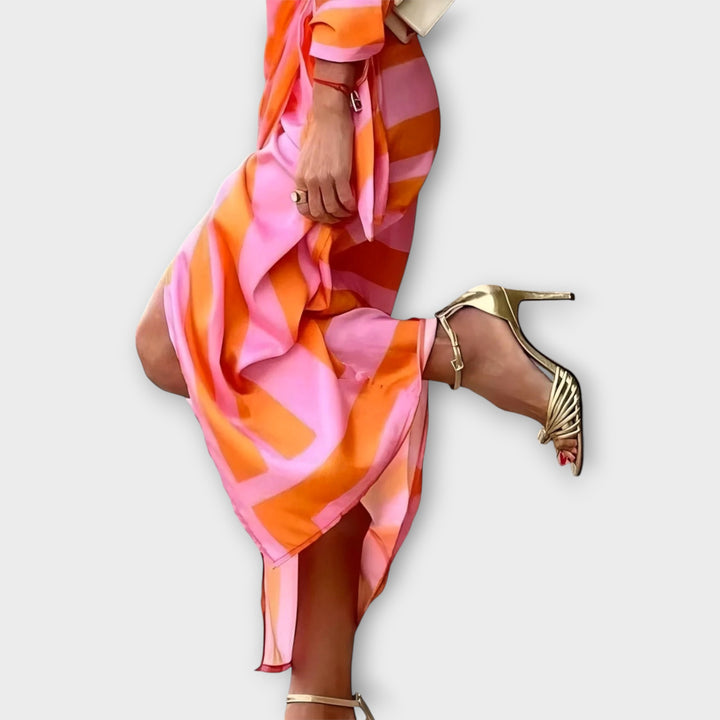 Amalia – Wrap Dress with Print