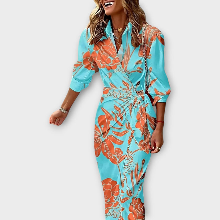 Amalia – Wrap Dress with Print