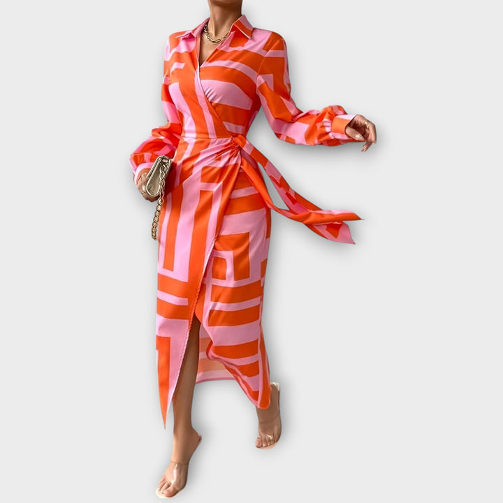 Amalia – Wrap Dress with Print