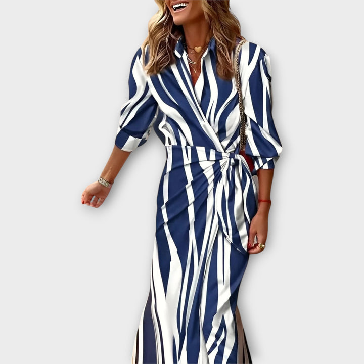 Amalia – Wrap Dress with Print