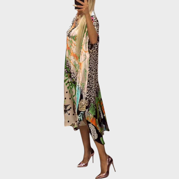 Miriam - Casual Dress with V-Neck