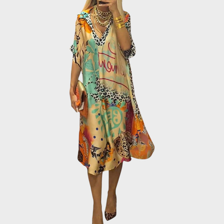 Miriam - Casual Dress with V-Neck